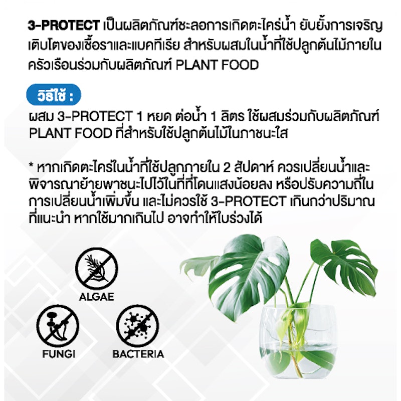 ผลิตภัณฑ์ชะลอการเกิดตะไคร่นํ้า 3-Protect 2