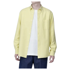 Wash Oxford Button Down Long Sleeve Shirt