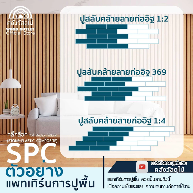 กระเบื้องคลิกล็อก SPC 3