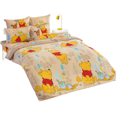 ผ้าปูที่นอนครบเซ็ต ลาย Winnie The Pooh