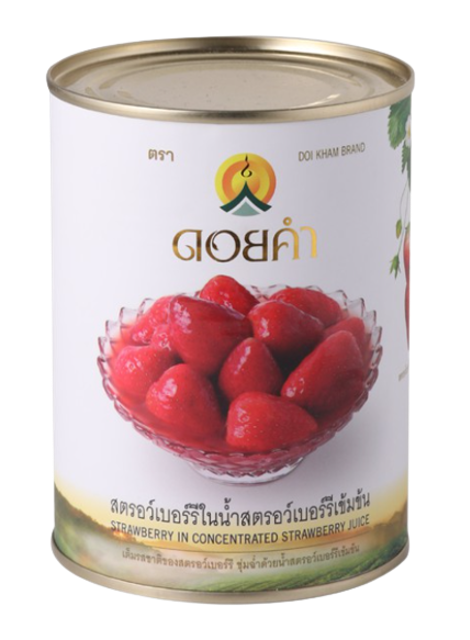 สตรอว์เบอร์รีในน้ำสตรอว์เบอร์รีเข้มข้น 1