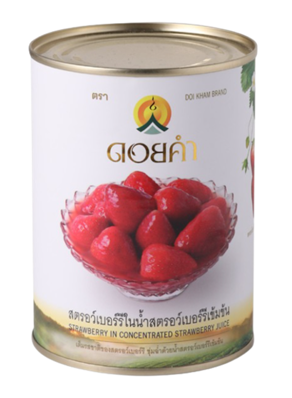 สตรอว์เบอร์รีในน้ำสตรอว์เบอร์รีเข้มข้น 1