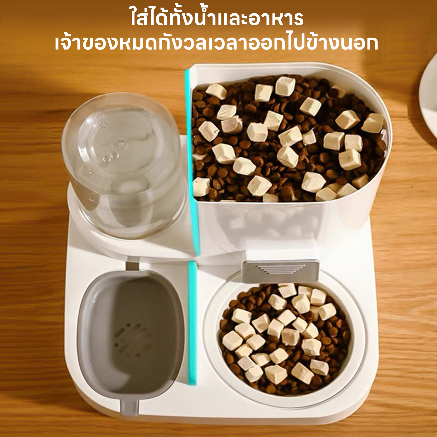 2in1 ที่ให้อาหาร - น้ำสัตว์เลี้ยง 2