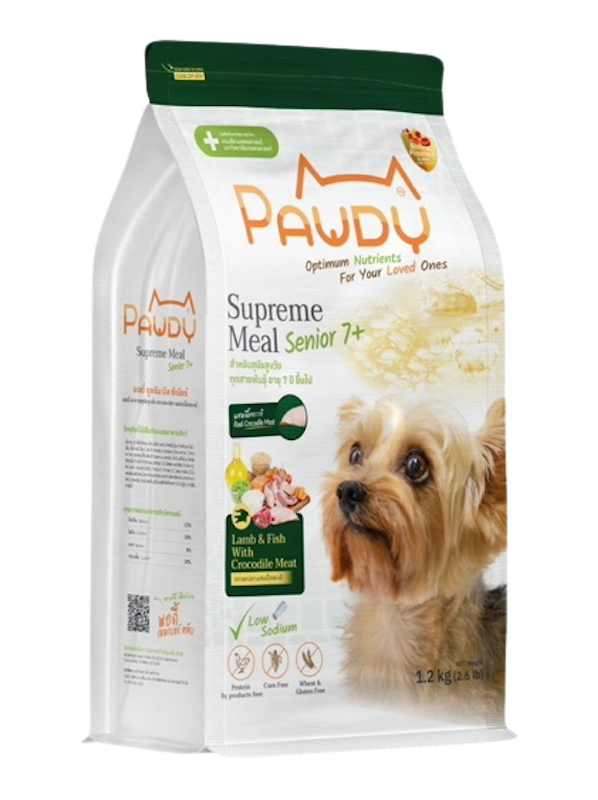 อาหารสุนัขเกรดพรีเมียม สำหรับสุนัขสูงวัย Supreme Meal Senior 1