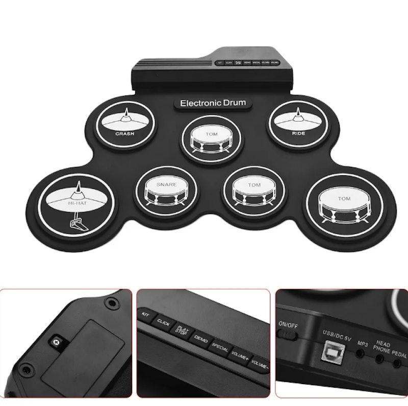 Electric Drum Pad Kit Digital Drum 3