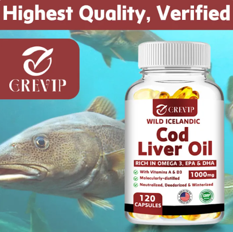 Cod Liver Oil EPA DHA Omega 3 Fish Oil 2