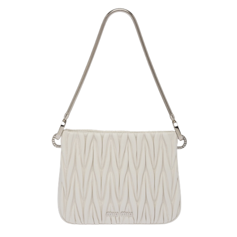กระเป๋า รุ่น Miu Sassy Matelassé Nappa Leather Handbag 1