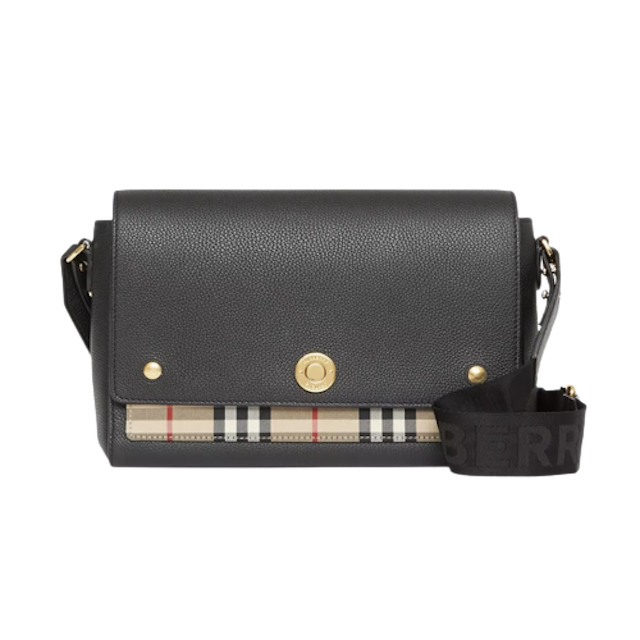 กระเป๋า Burberry รุ่น  Leather and Vintage Check Note Crossbody Bag 1