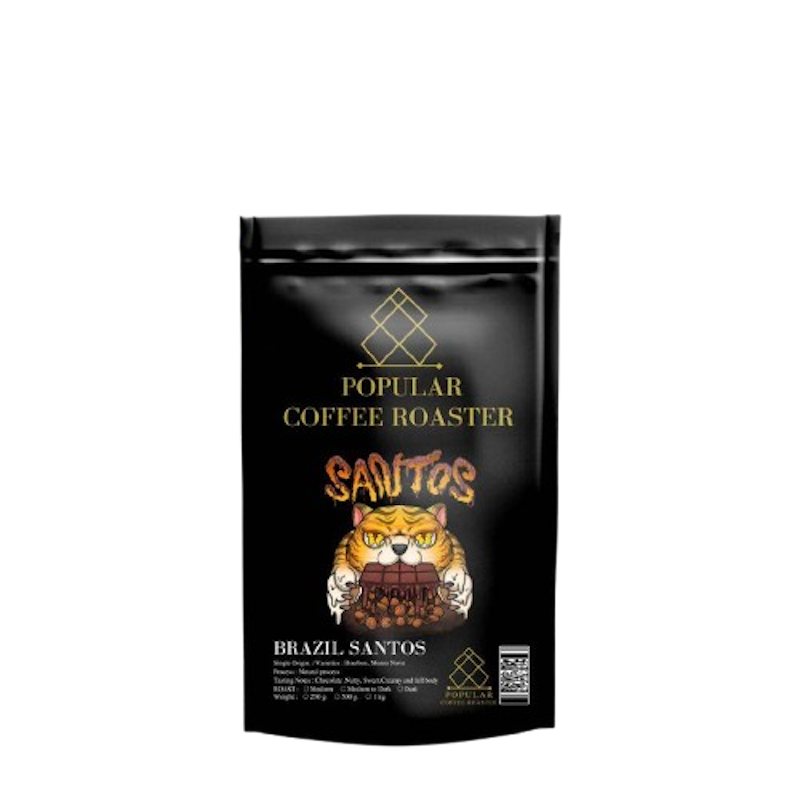 เมล็ดกาแฟคั่ว Brazil Santos 1