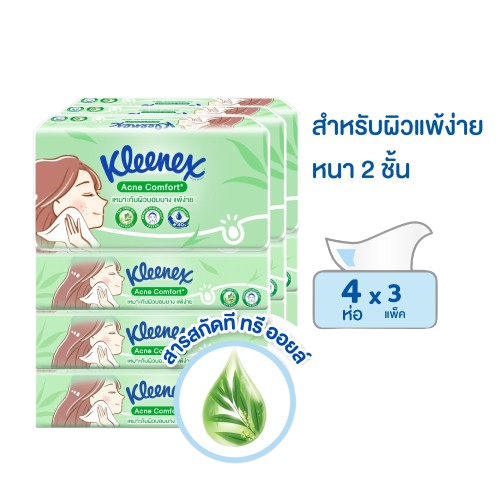 กระดาษเช็ดหน้า Facial Tissue Acne Comfort 2