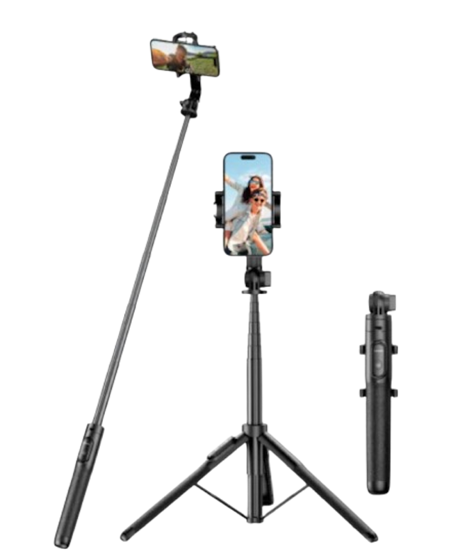Selfie Stick Tripod with Bluetooth Remote 1