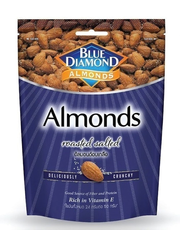 เมล็ดอัลมอนด์อบ Blue Diamond Roasted Salted Almonds Big Pack 1