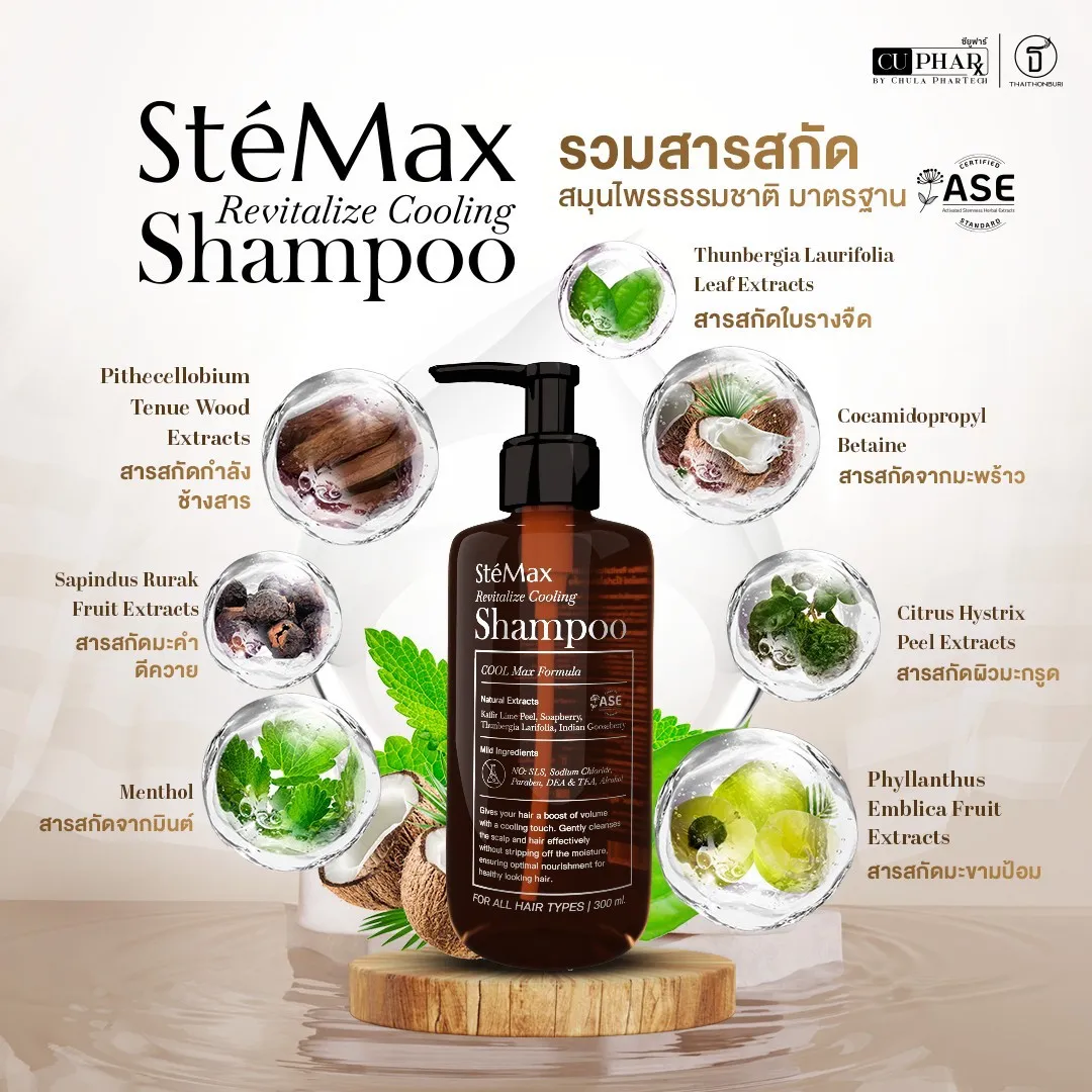แชมพู SteMax Revitalize Cooling Shampoo  2