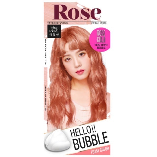 ยาย้อมผม mise en scene Hello Bubble Foam Color 11RG Rose Gold 1