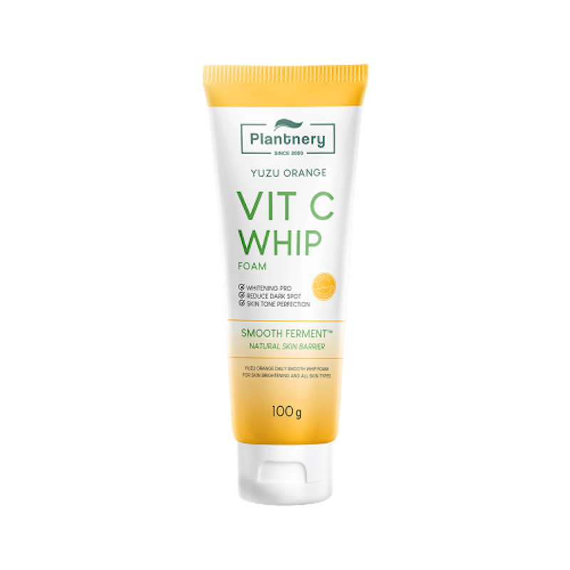 โฟมล้างหน้า Plantnery Yuzu Orange Vitamin C Whip Foam 1