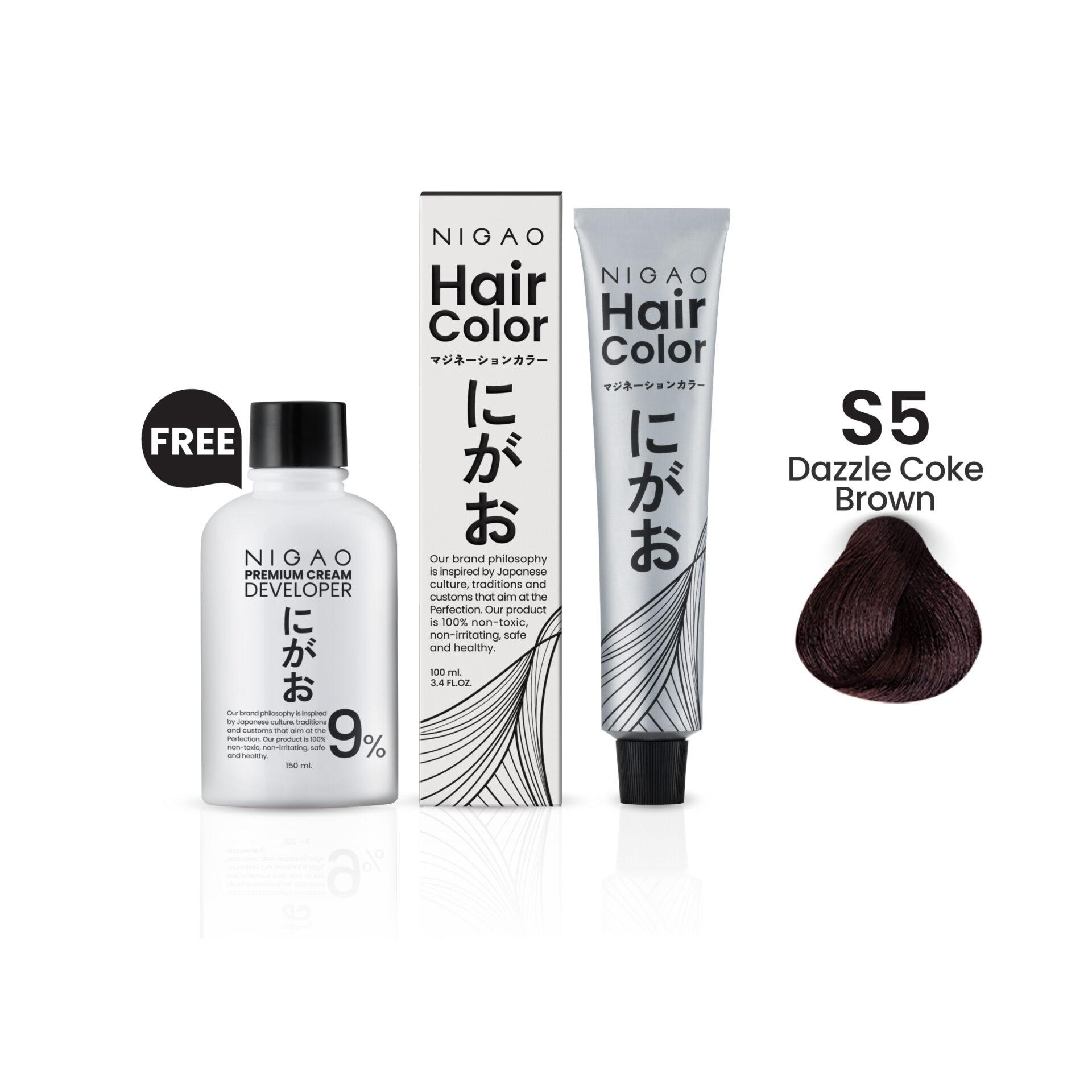 Hair Color Grey Coverage สี S5 Dazzle Coke 2