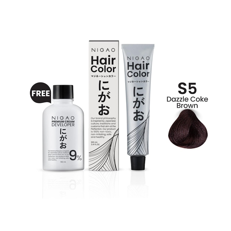 Hair Color Grey Coverage สี S5 Dazzle Coke 2