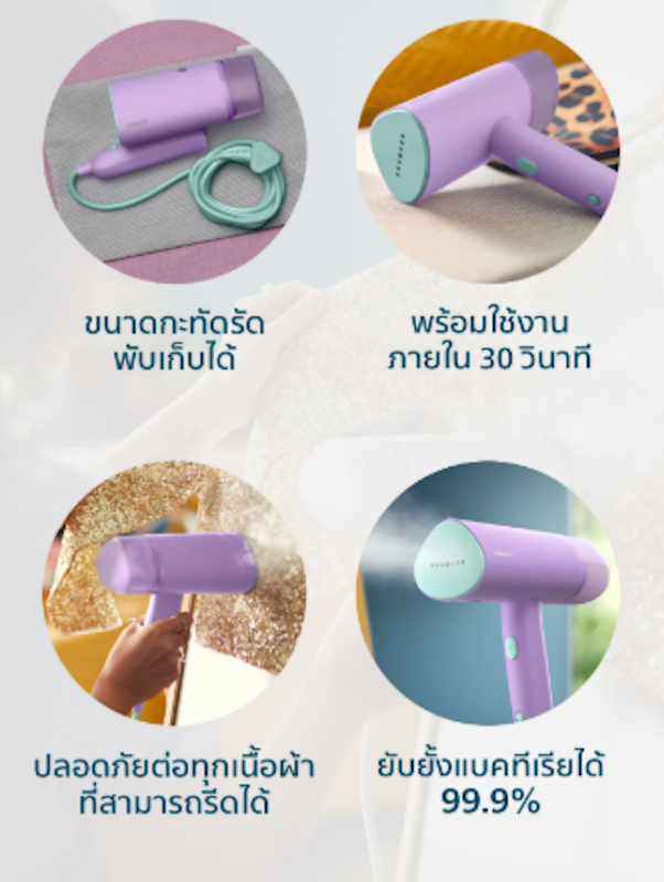 เตารีดไอน้ำแบบพกพา รุ่น 3000 Series 2