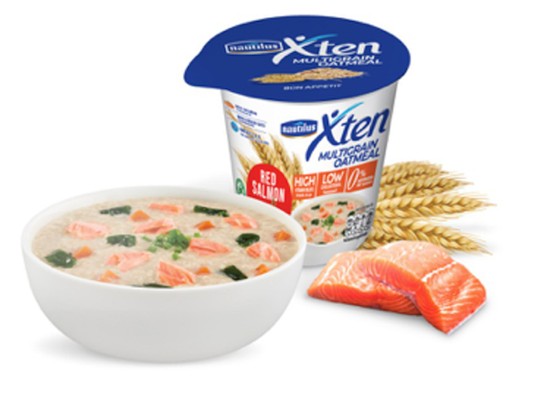 อาหารเช้าลดน้ำหนัก Multigrain Oatmeal Red Salmon 1