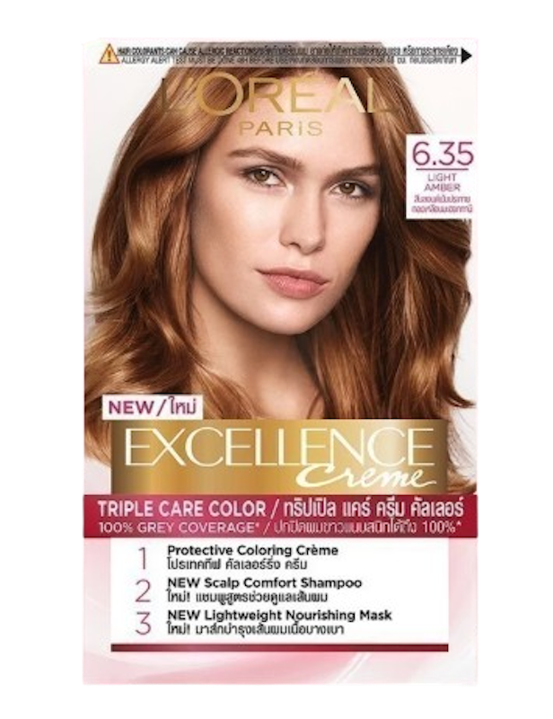ยาย้อมผม Excellence Crème Triple Care Color 6.35 1