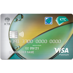 KTC บัตรเครดิตเติมน้ำมัน KTC - Bangchak Visa Platinum 1枚目