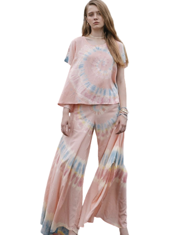 ชุดมัดย้อมไปทะเล Tallulah Set Peach 1