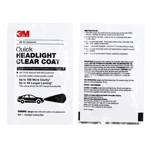 ชุดขัดโคมไฟหน้ารถยนต์ Quick Headlight Clear Coat 2