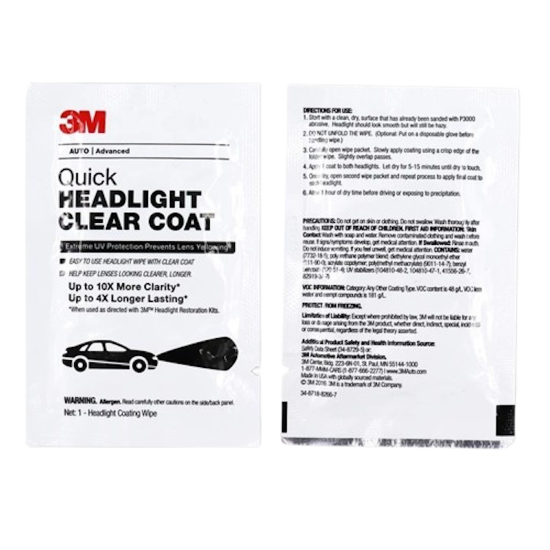 ชุดขัดโคมไฟหน้ารถยนต์ Quick Headlight Clear Coat 2