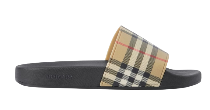 รองเท้าแตะแบรนด์เนม รุ่น Vintage Check Slides 1