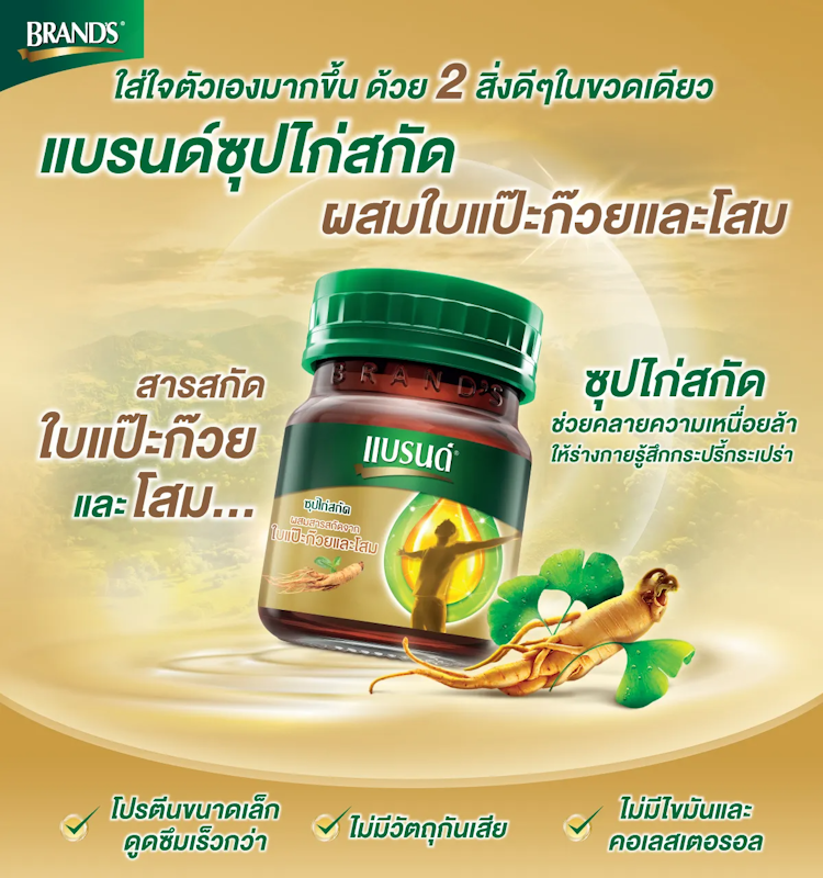 ซุปไก่สกัดผสมสารสกัดจากใบแปะก๊วยและโสม 2
