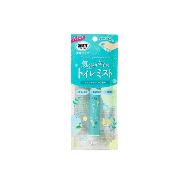 สเปรย์ดับกลิ่นห้องน้ำ Shoshuriki Portable Mist Spray Air Freshener for Toilet กลิ่น Airy Soap 1