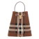 BURBERRY กระเป๋า Burberry รุ่น Knitted Check and Leather Small TB Bucket Bag 1