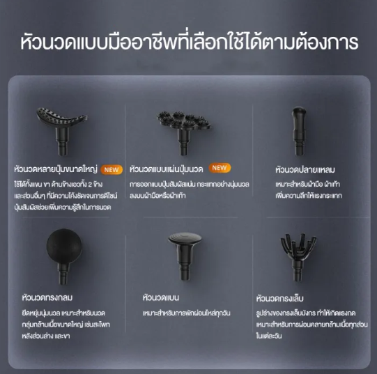เครื่องนวดมือถือ รุ่น Massage Gun 3
