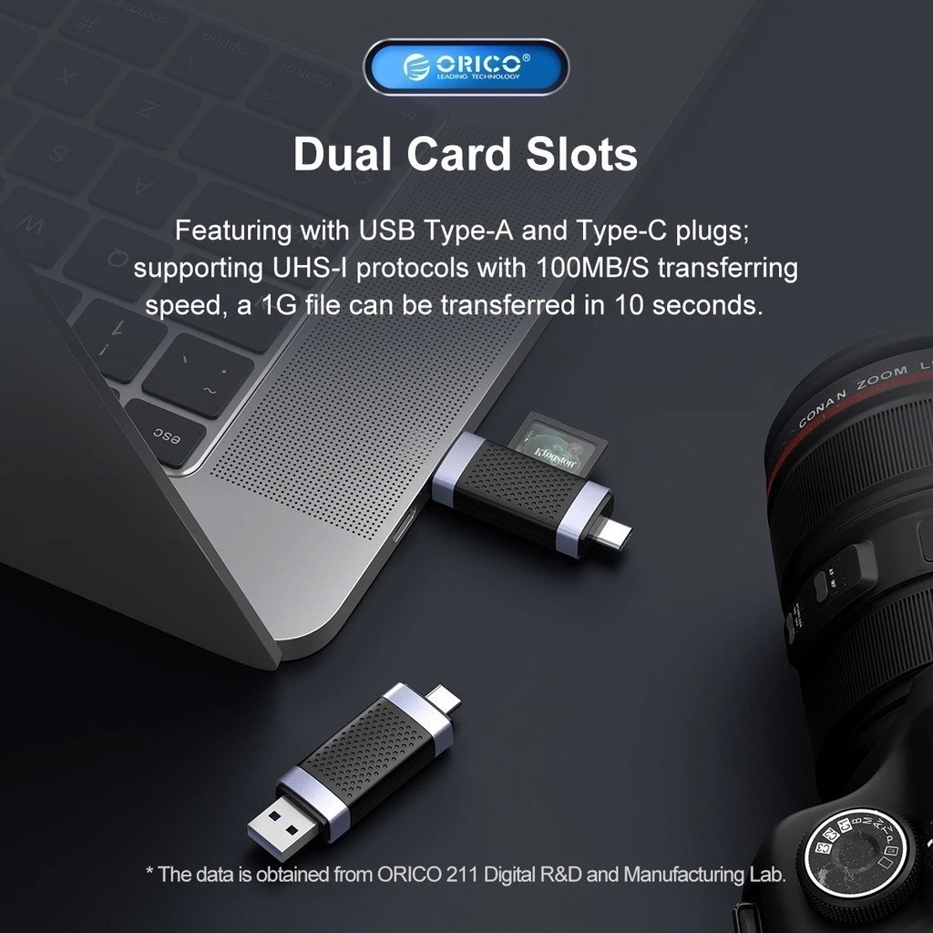 2 In 1 USB3.0 Type-C Card Reader  2