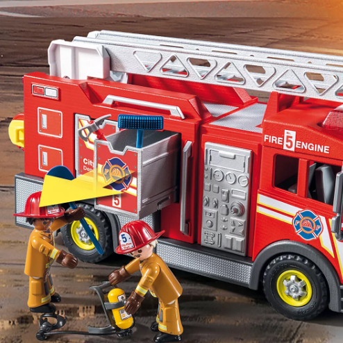 Fire Truck with Flashing Lights  3