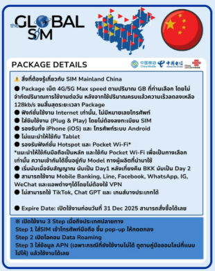 Mainland China SIM 4G/5G Max speed  2