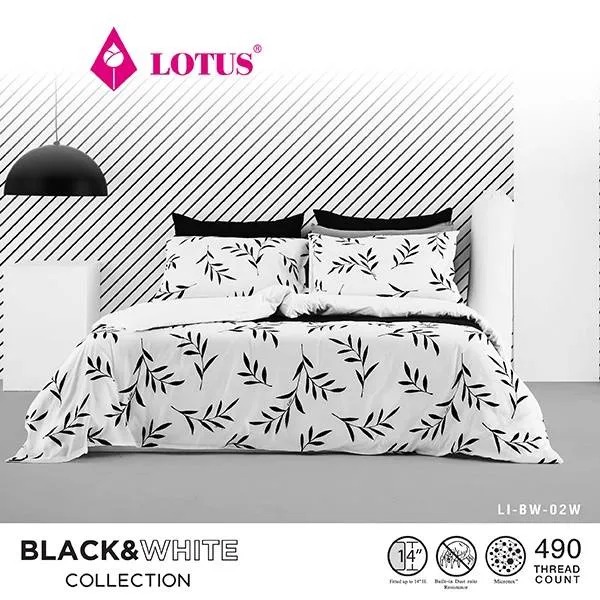 ผ้าปูที่นอน Black & White 2