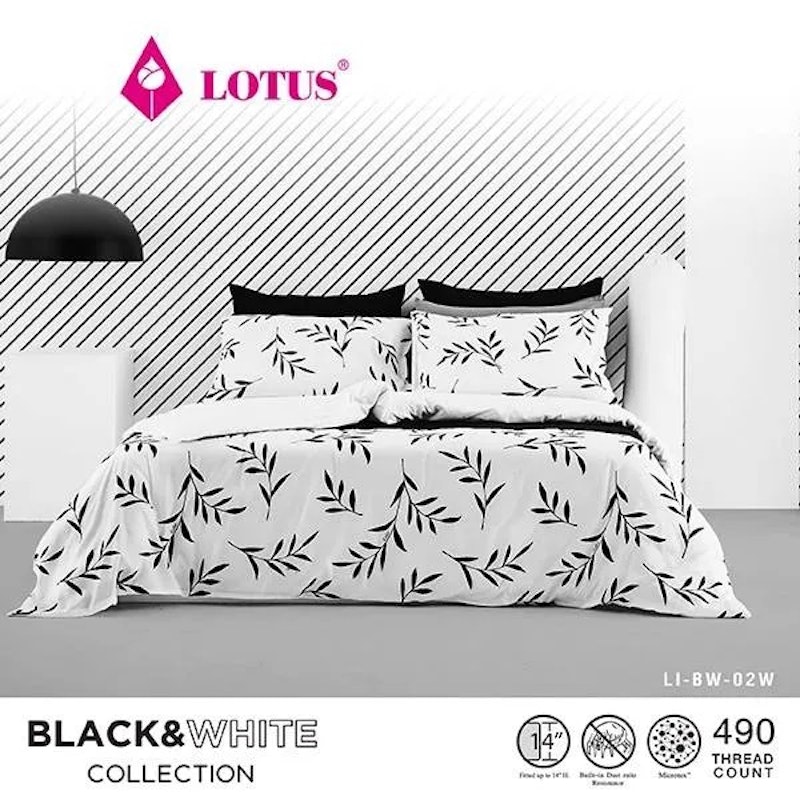 ผ้าปูที่นอน Black & White 2