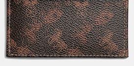 Card Case With Horse And Carriage Print สีน้ำตาล 3