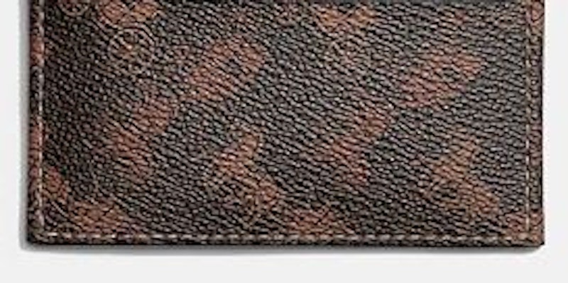Card Case With Horse And Carriage Print สีน้ำตาล 3