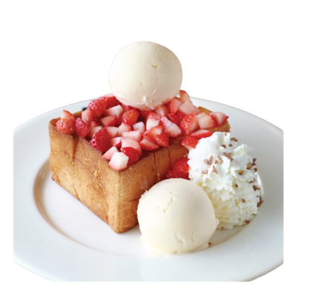 Strawberry Cream Toast สตรอเบอร์รี่ครีมโทสต์ 1