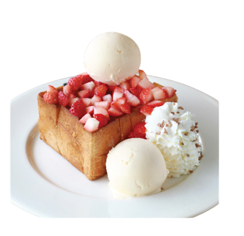 Strawberry Cream Toast สตรอเบอร์รี่ครีมโทสต์ 1