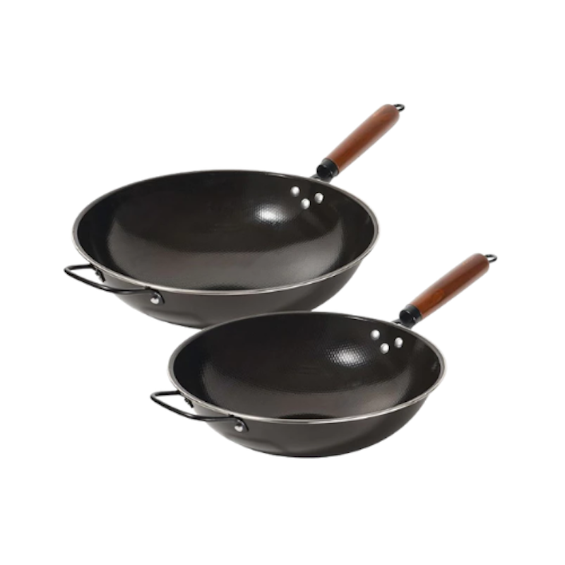 กระทะเหล็กเคลือบอีนาเมล Enamel Iron Wok 1