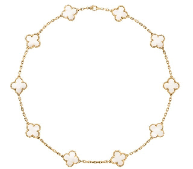 สร้อยคอแบรนด์เนม ผู้หญิง รุ่น Vintage Alhambra necklace, 10 motifs 2
