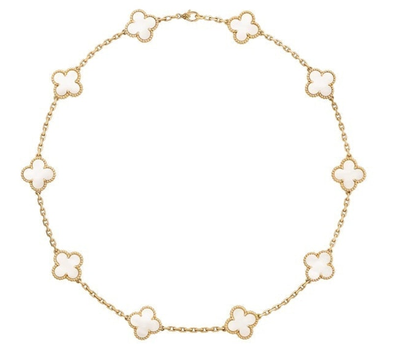 สร้อยคอแบรนด์เนม ผู้หญิง รุ่น Vintage Alhambra necklace, 10 motifs 2