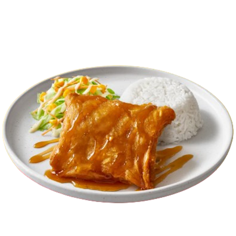 คูปอง ข้าวไก่กรอบซอสน้ำปลา 1