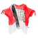 YODYOKO เสื้อซีทรู Red Ribbon Blouse : Abstract Red Black and White 1
