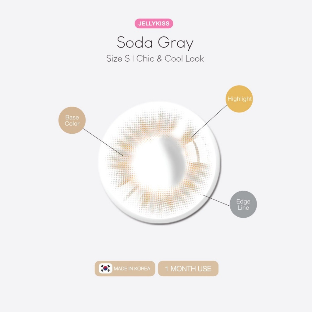 Jellykiss Contact Lens Soda Gray 3