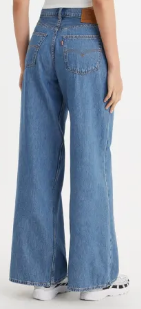 Women's Baggy Dad Wide-Leg Jeans (100% cotton) 3