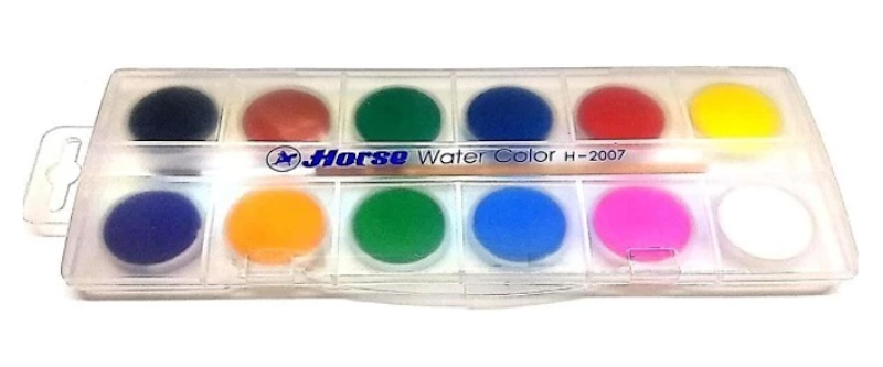สีน้ำแบบชนิดก้อน ชุด 12 สี 1
